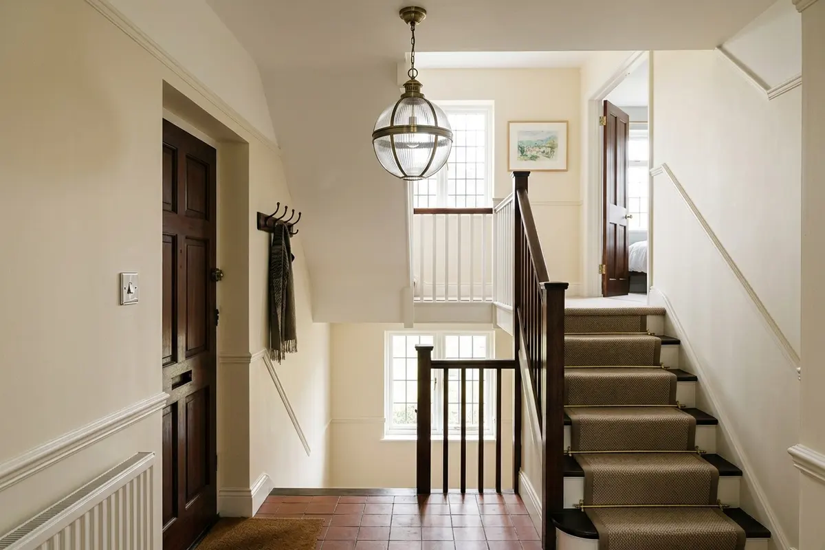 Illustration of new electrical fittings in a home