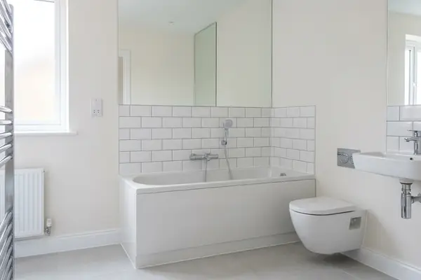 Illustration of a newly fitted bathroom