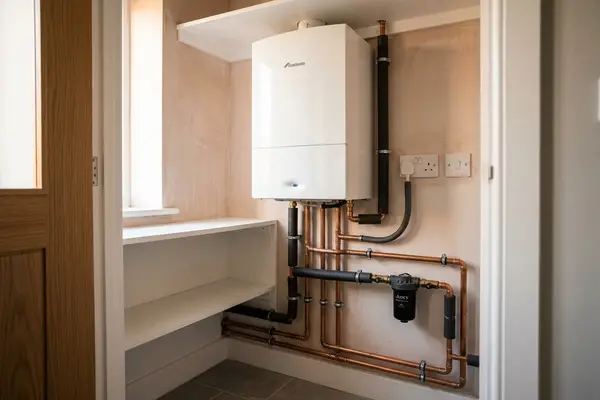 Illustration of a newly fitted boiler