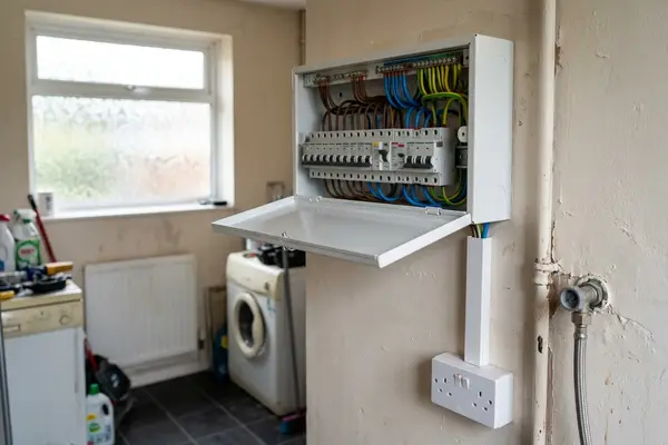 Illustration of a newly fitted consumer unit
