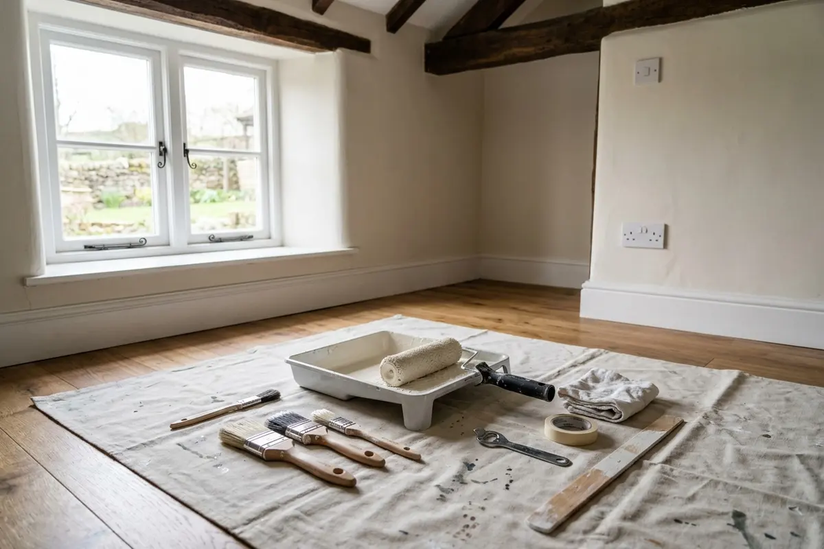 Illustration of painting and decorating work