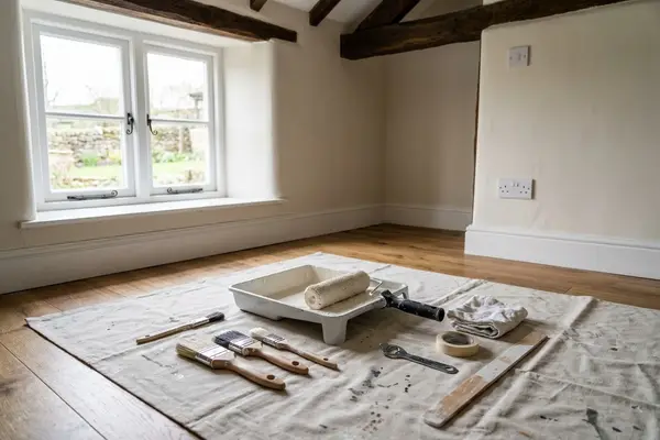 Illustration of painting and decorating work