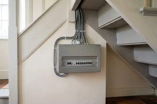 Illustration of a newly fitted consumer unit