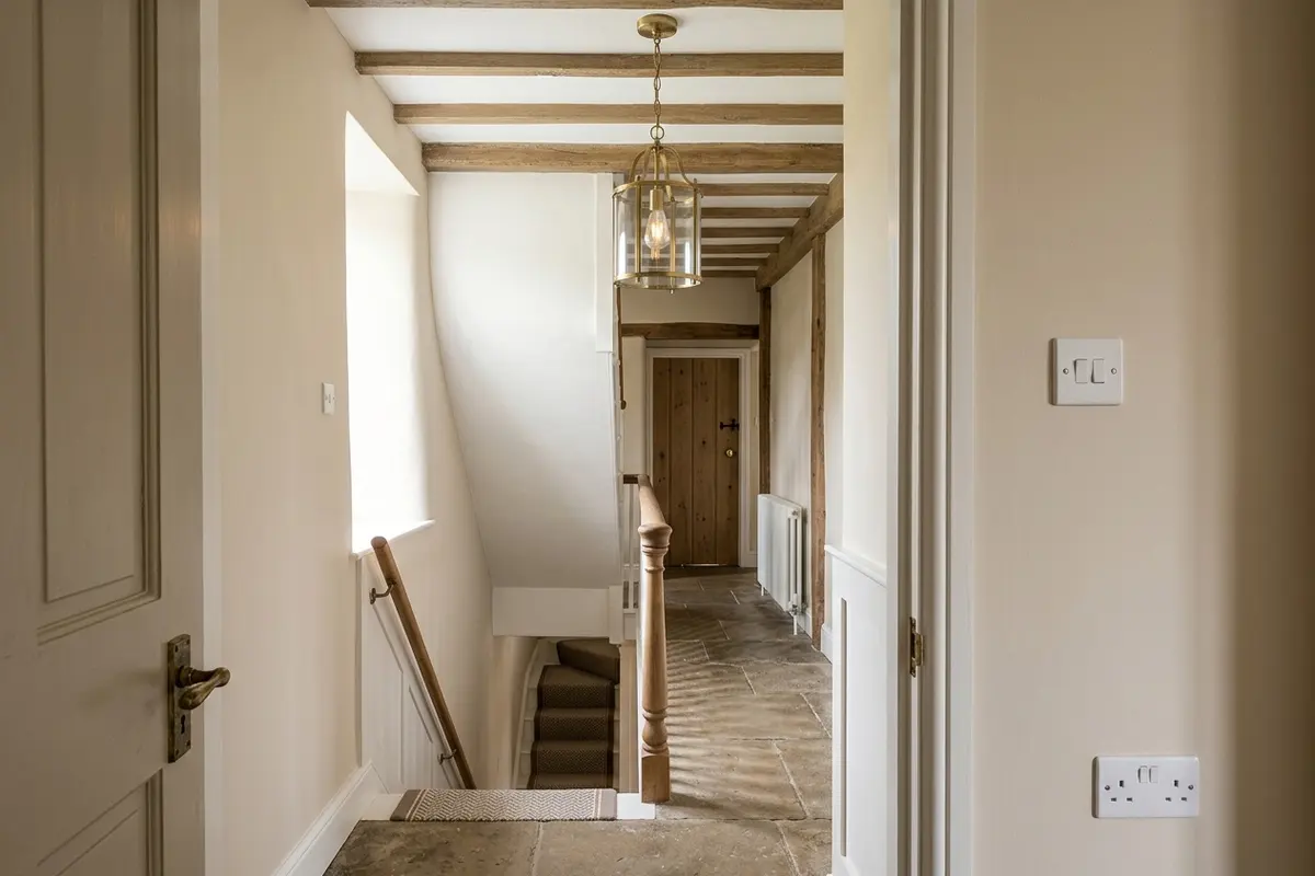 Illustration of new electrical fittings in a home