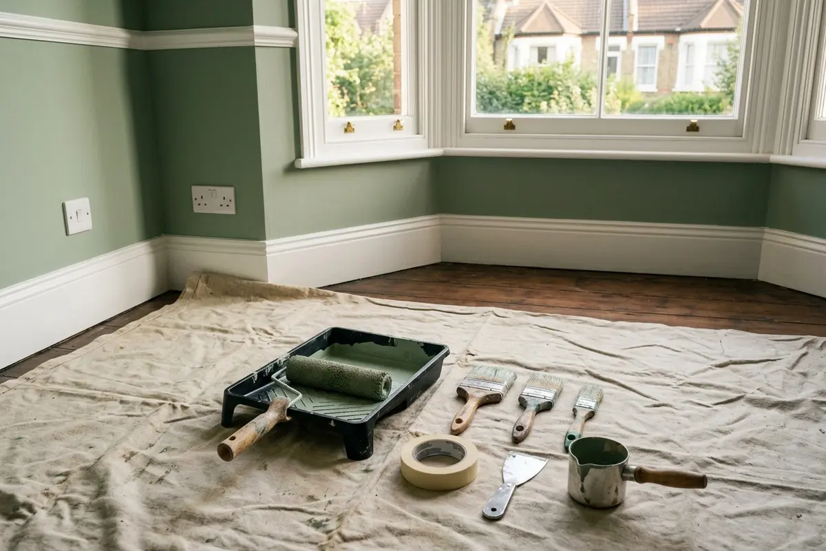 Illustration of painting and decorating work